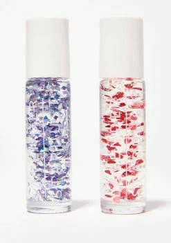 Lavender Stardust Hearts Cherry Kissing Glitter
