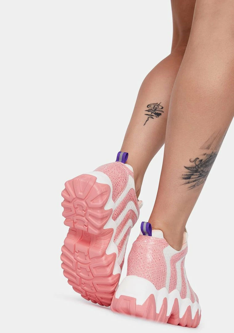 Buy โค๏ธ Anthony Wang Baby Pink Chevron Blackberry Platform ๐ Sneakers Platforms โ๏ธ 4 Anthony Wang Baby Pink Chevron Blackberry Platform Sneakers Platforms