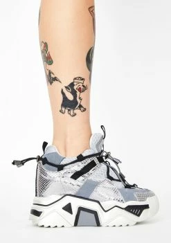 Anthony Wang Stop Look N' Glisten Platform Sneakers