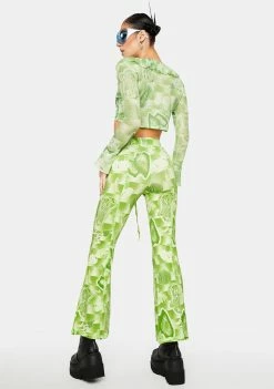 Discount ✨ Somewhere Nowhere Bottoms The Garden Print Cut Out Lounge Pants 🤩 7 Somewhere Nowhere Bottoms The Garden Print Cut Out Lounge Pants