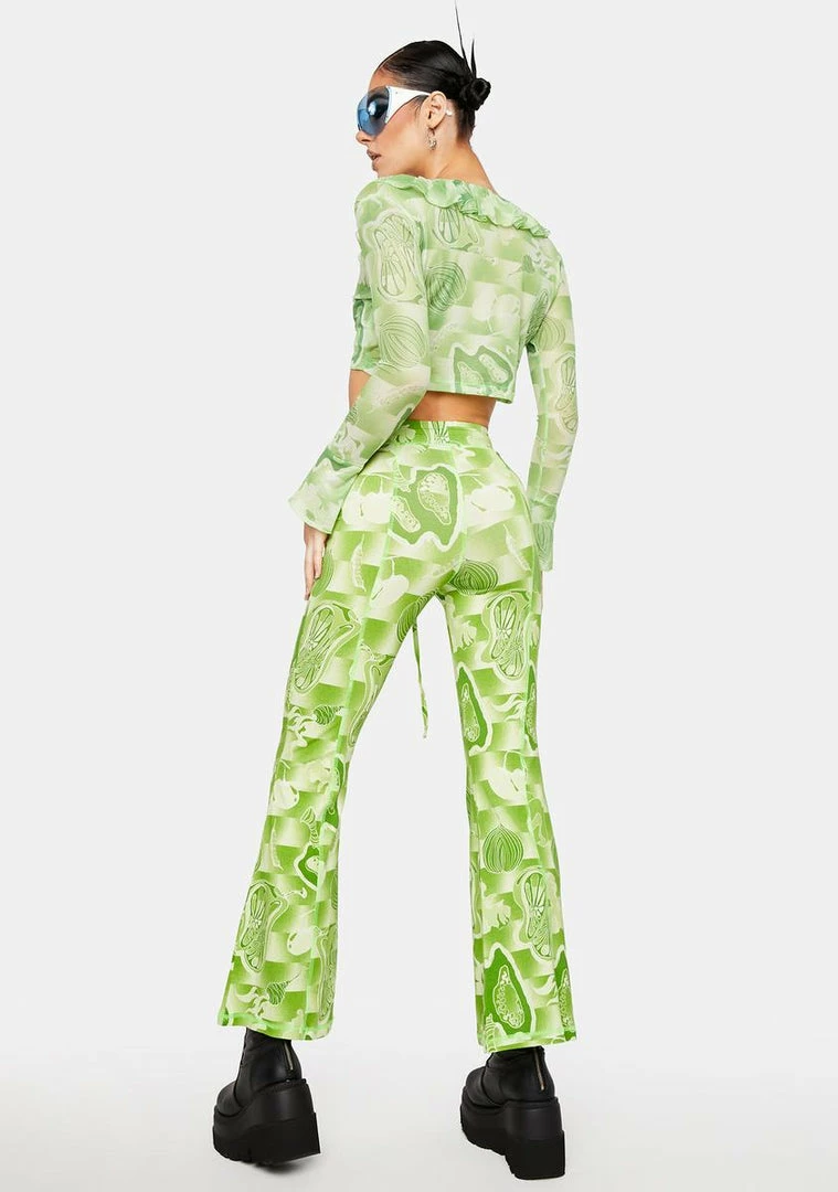 Discount ✨ Somewhere Nowhere Bottoms The Garden Print Cut Out Lounge Pants 🤩 4 Somewhere Nowhere Bottoms The Garden Print Cut Out Lounge Pants