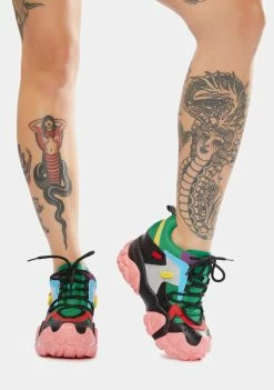 Top 10 💯 Anthony Wang Green Persimmon Wedge 👟 Sneakers 🤩 6 Anthony Wang Green Persimmon Wedge Sneakers