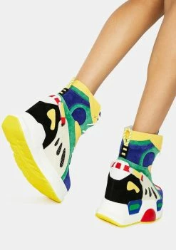 Anthony Wang Platforms Rainbow Mulberry Sneakers