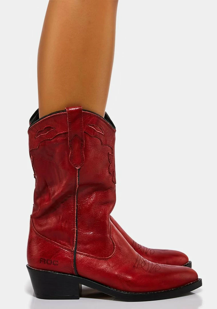 Best deal ๐ ROC ๐ฅพ Boots Australia Red Indio Cowboy ๐ฅพ Boots ๐ฅพ Boots & Booties ๐ 2 ROC Boots Australia Red Indio Cowboy Boots Boots & Booties