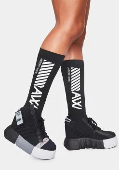 Discount ๐ฅ Anthony Wang Platforms Black Cranberry Sock ๐ Sneakers โค๏ธ 6 Anthony Wang Platforms Black Cranberry Sock Sneakers