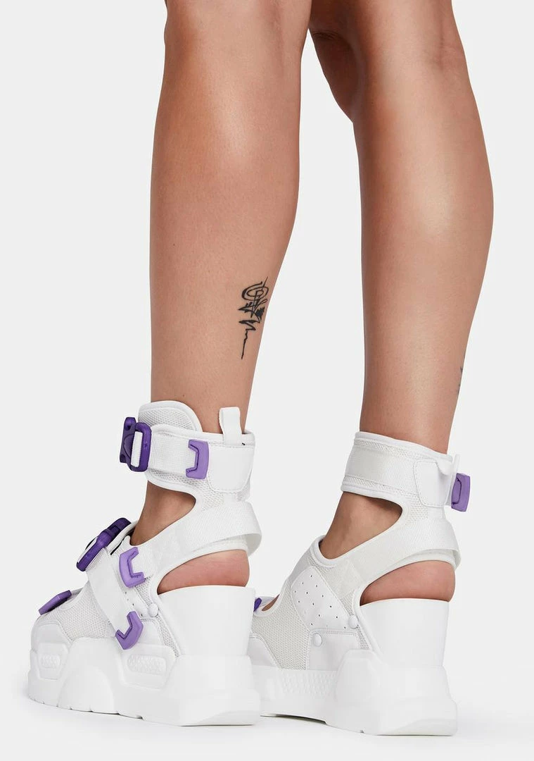 Brand new ๐ Anthony Wang White Purple Mulberry Platform ๐ฉด Sandals Platforms ๐ฅฐ 4 Anthony Wang White Purple Mulberry Platform Sandals Platforms