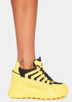 Anthony Wang Yellow Durian Platform Sneakers