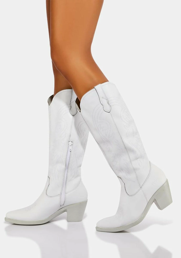 Promo 🛒 ROC 🥾 Boots Australia White Galveston Cowboy 🥾 Boots 🛒 1 ROC Boots Australia White Galveston Cowboy Boots