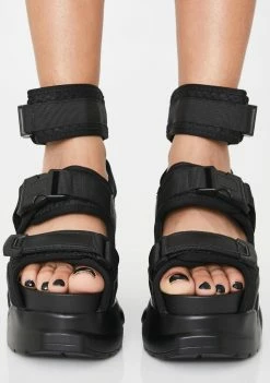 Anthony Wang Daily Hustle Platform Sandals Platforms
