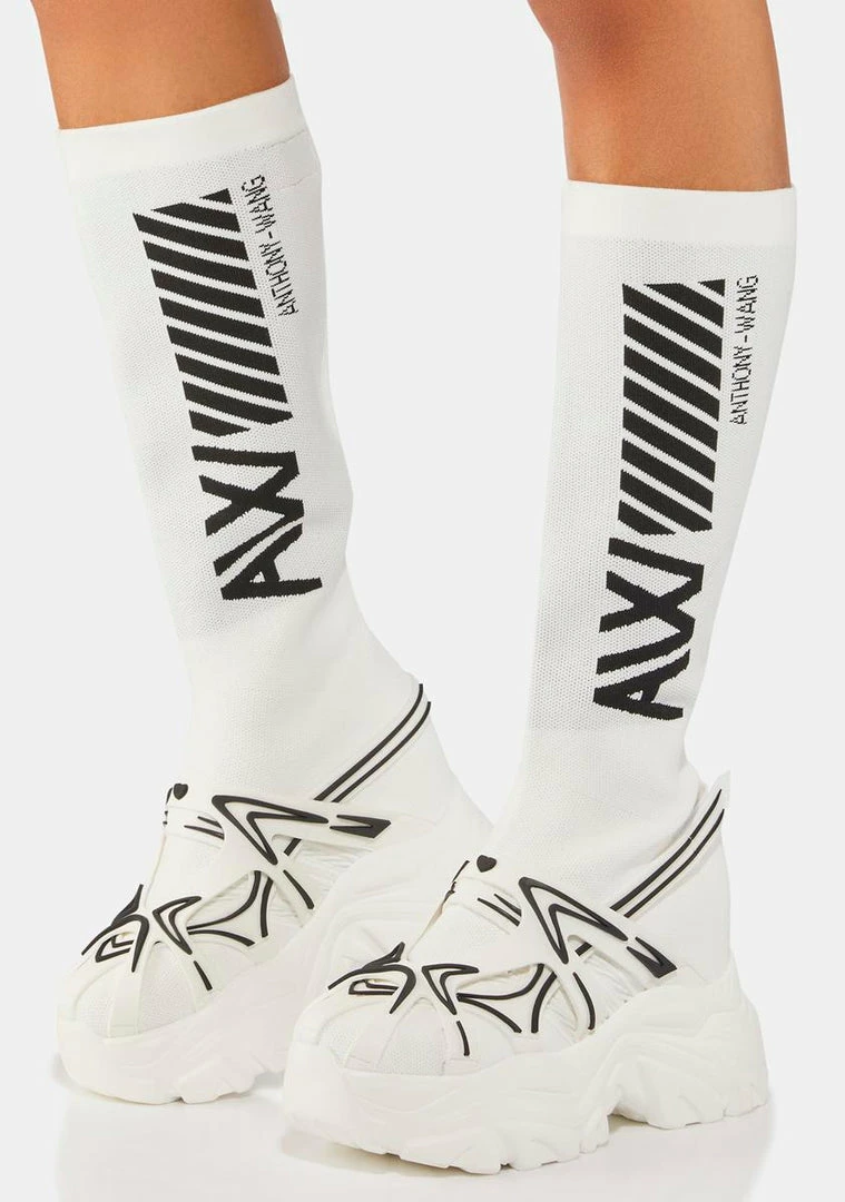 Best Sale ๐ Anthony Wang Platforms White Watermelon Sock ๐ Sneakers โญ 1 Anthony Wang Platforms White Watermelon Sock Sneakers