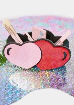 For Her Vanity Tools & Accessories Hearts Makeup Brush Holder