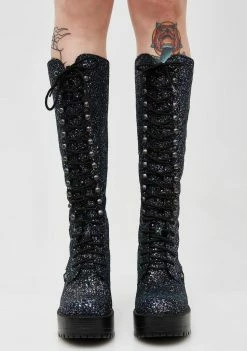 ROC Boots Australia Midnight Glitter Lash Boots