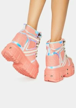 Anthony Wang Platforms Pink Mangosteen Sneakers