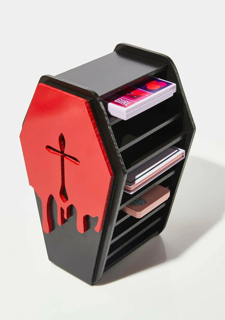 Flash Sale ❤️ For Her Vanity Bloody Coffin Makeup Palette Holder ⭐ 1 For Her Vanity Bloody Coffin Makeup Palette Holder