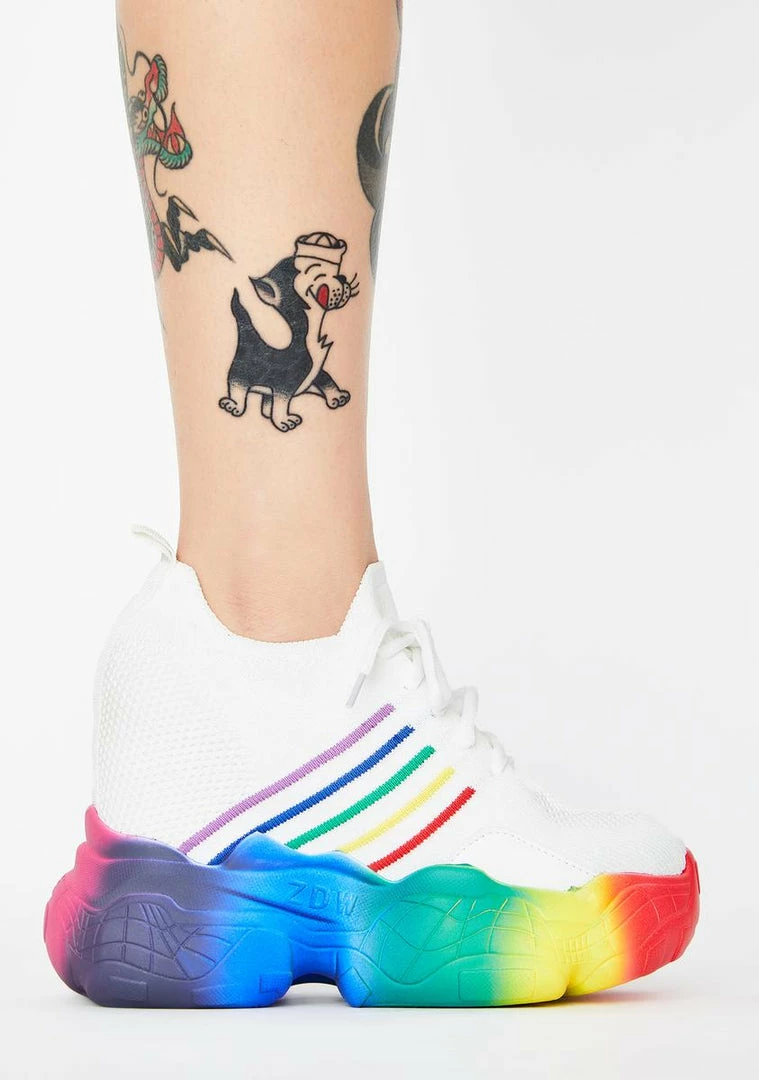 Cheap โญ Anthony Wang White Euphoria Ecstasy Platform ๐ Sneakers ๐ 2 Anthony Wang White Euphoria Ecstasy Platform Sneakers