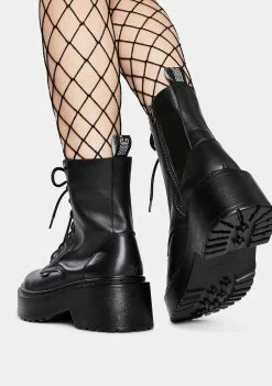 ROC Boots Australia Tomboy Leather Combat Boots