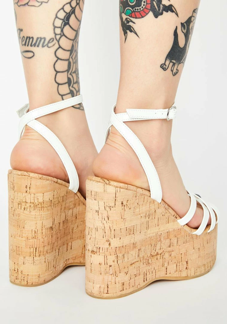 Best Sale ๐ ROC ๐ฅพ Boots Australia Wedges White Patent Cupid Wedge ๐ Heels ๐ 4 ROC Boots Australia Wedges White Patent Cupid Wedge Heels