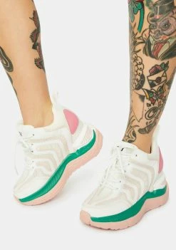 Anthony Wang Raisin Chunky Wedge Sneakers Platforms