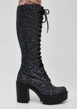 ROC Boots Australia Midnight Glitter Lash Boots