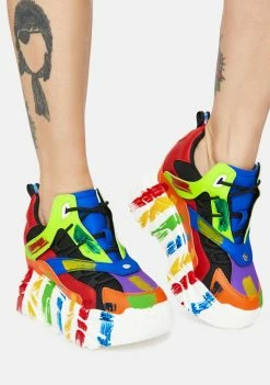 Anthony Wang Platforms Rainbow Damson Sneaker