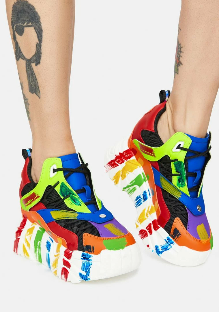 Promo ๐ Anthony Wang Platforms Rainbow Damson ๐ Sneaker ๐ 2 Anthony Wang Platforms Rainbow Damson Sneaker