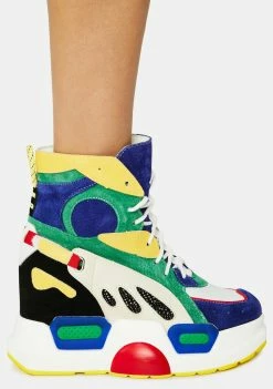 Anthony Wang Platforms Rainbow Mulberry Sneakers