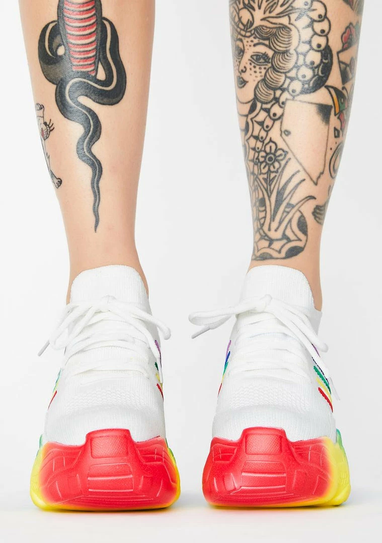 Cheap โญ Anthony Wang White Euphoria Ecstasy Platform ๐ Sneakers ๐ 3 Anthony Wang White Euphoria Ecstasy Platform Sneakers