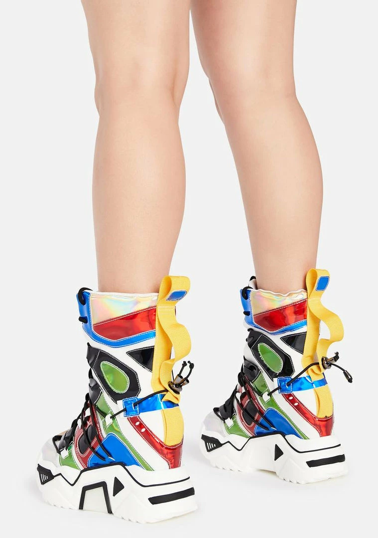 Best Sale ๐ Anthony Wang White Holographic Game Changer Ankle ๐ฅพ Boots ๐ฅ 4 Anthony Wang White Holographic Game Changer Ankle Boots