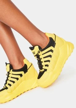 Anthony Wang Yellow Durian Platform Sneakers