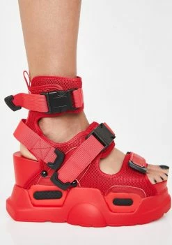 Anthony Wang Platforms Fire Daily Hustle Platform Sandals