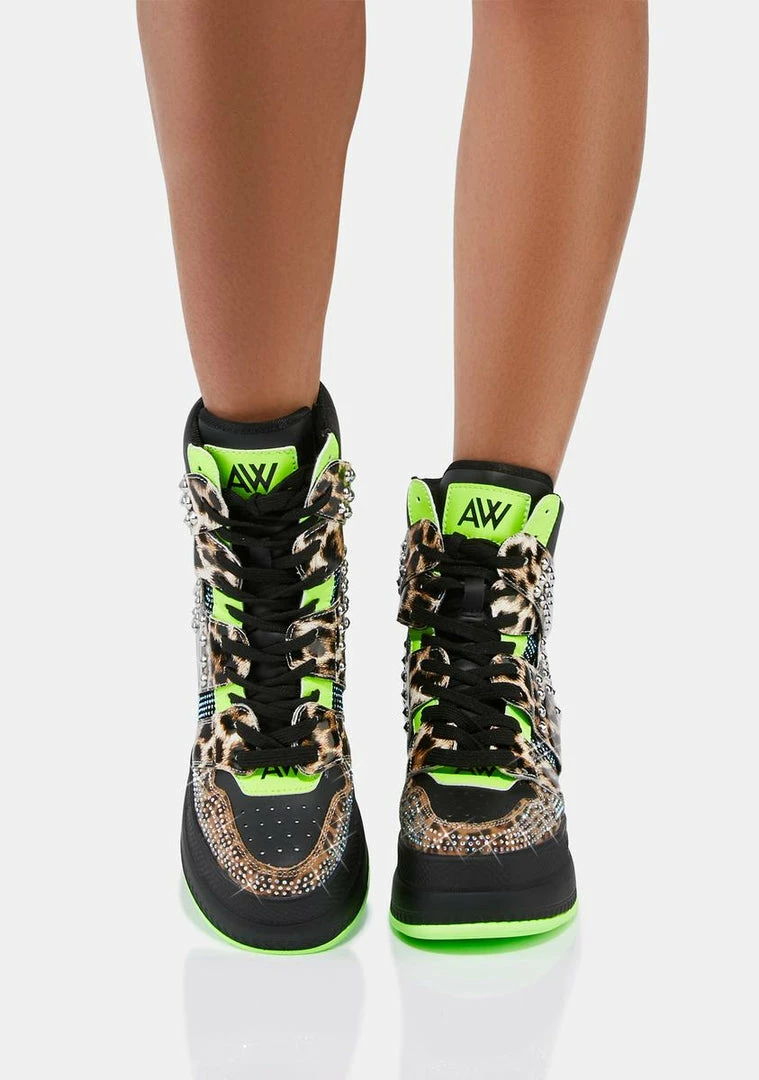Flash Sale 🤩 Anthony Wang Leopard Quince High Top 👟 Sneakers 🔔 2 Anthony Wang Leopard Quince High Top Sneakers