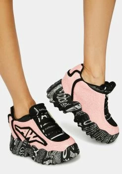 Anthony Wang Platforms Pink Blackberry Sneakers