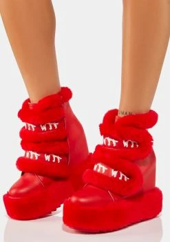 Anthony Wang Cherry Dizzy Dream Wedge Boots Wedges