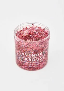 Lavender Stardust Rose Gold Aloe Vera Glitter Gel