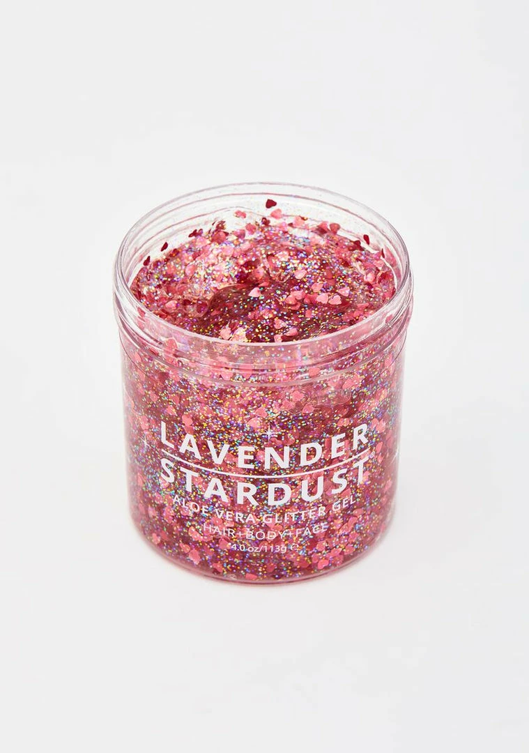 Best deal 🥰 Lavender Stardust Rose Gold Aloe Vera Glitter Gel 🔔 1 Lavender Stardust Rose Gold Aloe Vera Glitter Gel