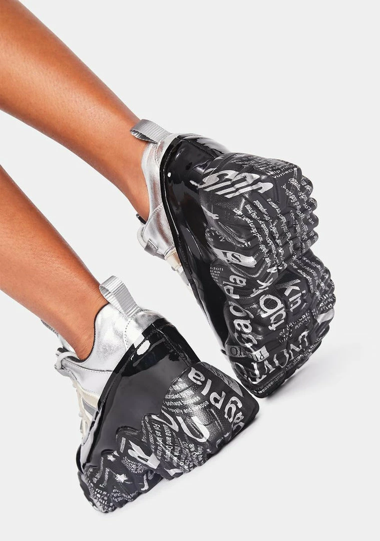 Deals โจ Anthony Wang Silver Blackberry Platform ๐ Sneakers ๐ 4 Anthony Wang Silver Blackberry Platform Sneakers