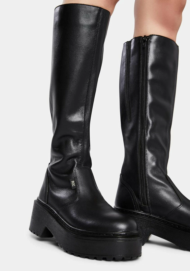 Best Sale 🛒 ROC 🥾 Boots Australia Troupe Leather Knee High 🥾 Boots 🥾 Boots & Booties 🧨 2 ROC Boots Australia Troupe Leather Knee High Boots Boots & Booties