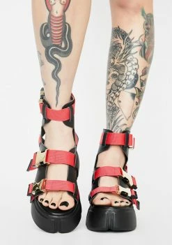 Discount ✨ Anthony Wang Cranberry Platform 🩴 Sandals 👏 6 Anthony Wang Cranberry Platform Sandals