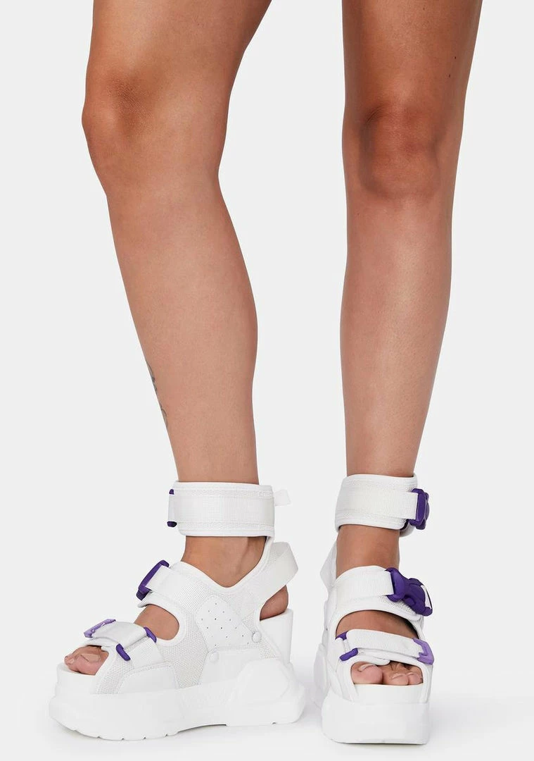 Brand new ๐ Anthony Wang White Purple Mulberry Platform ๐ฉด Sandals Platforms ๐ฅฐ 3 Anthony Wang White Purple Mulberry Platform Sandals Platforms