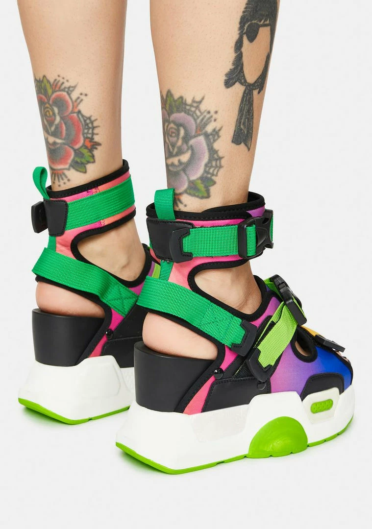 Outlet 😉 Anthony Wang Multi Mulberry Platform 🩴 Sandals Platforms ❤️ 4 Anthony Wang Multi Mulberry Platform Sandals Platforms