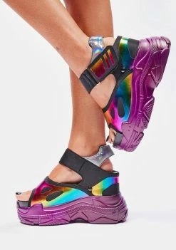 Hot Sale π Anthony Wang Rainbow β Watch Me Glow Platform π©΄ Sandals π₯ 6 Anthony Wang Rainbow Watch Me Glow Platform Sandals