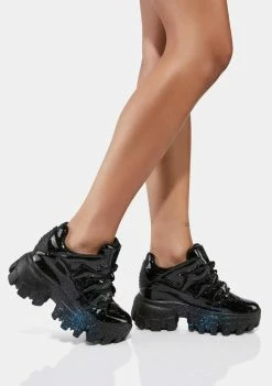 Anthony Wang Sparkle Soursop Low Top Wedge Sneakers