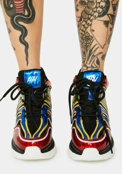 Anthony Wang Rainbow Raisin Chunky Wedge Sneakers Platforms
