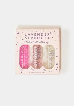 Lavender Stardust Kissing Glitter Lip Gloss Set