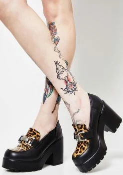 ROC Boots Australia Platforms Leopard Platform Mules