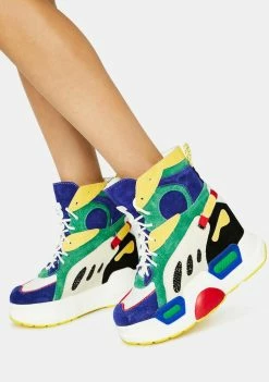 Anthony Wang Platforms Rainbow Mulberry Sneakers