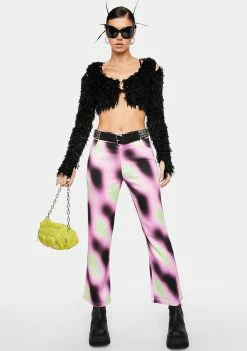 Somewhere Nowhere Fuzz Cut Out Top