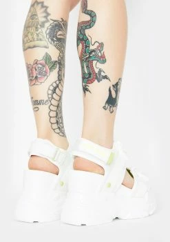 New 🧨 Anthony Wang White Peach Platform 🩴 Sandals Platforms ❤️ 7 Anthony Wang White Peach Platform Sandals Platforms
