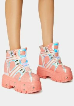 Anthony Wang Platforms Pink Mangosteen Sneakers