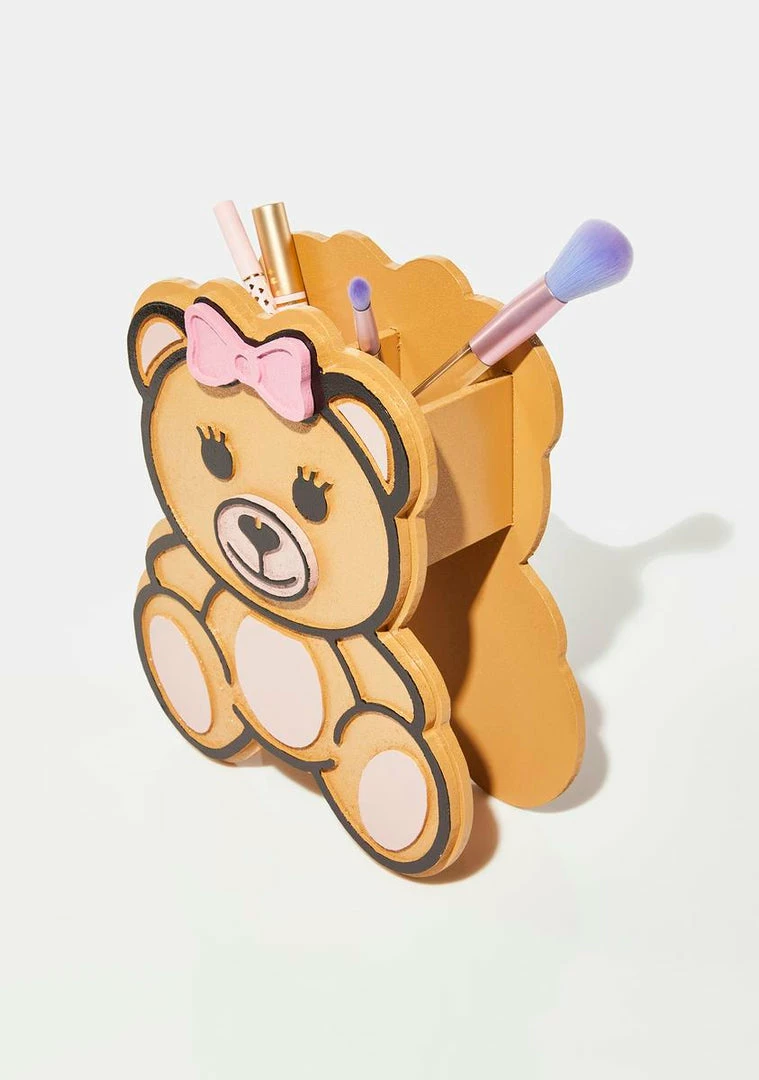 Top 10 ✨ For Her Vanity Tools & Accessories Glam Bear Makeup Brush Holder 🎁 1 For Her Vanity Tools & Accessories Glam Bear Makeup Brush Holder